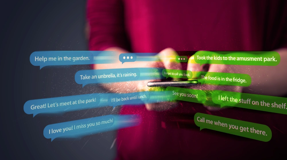 Frustrated boutique owner checking phone with missed WhatsApp messages - losing sales due to delayed responses